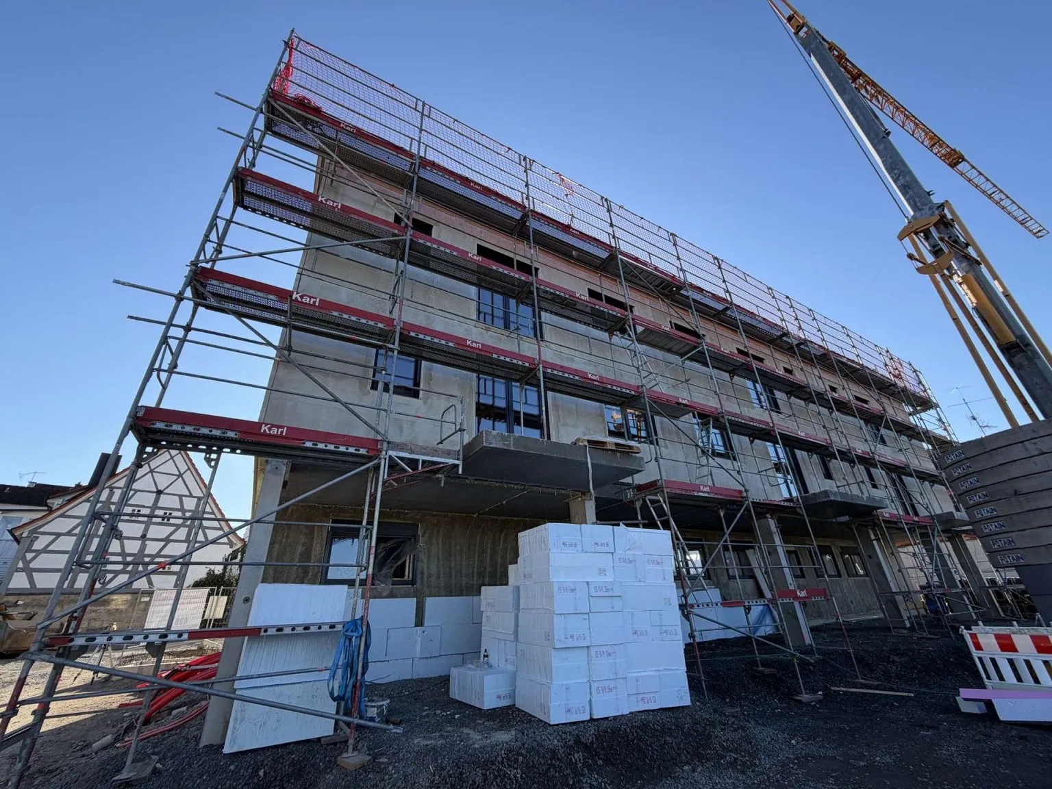 Neubau Trunstadt — Baustelle